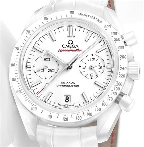 omega moon watch white|omega speedmaster white side of moon.